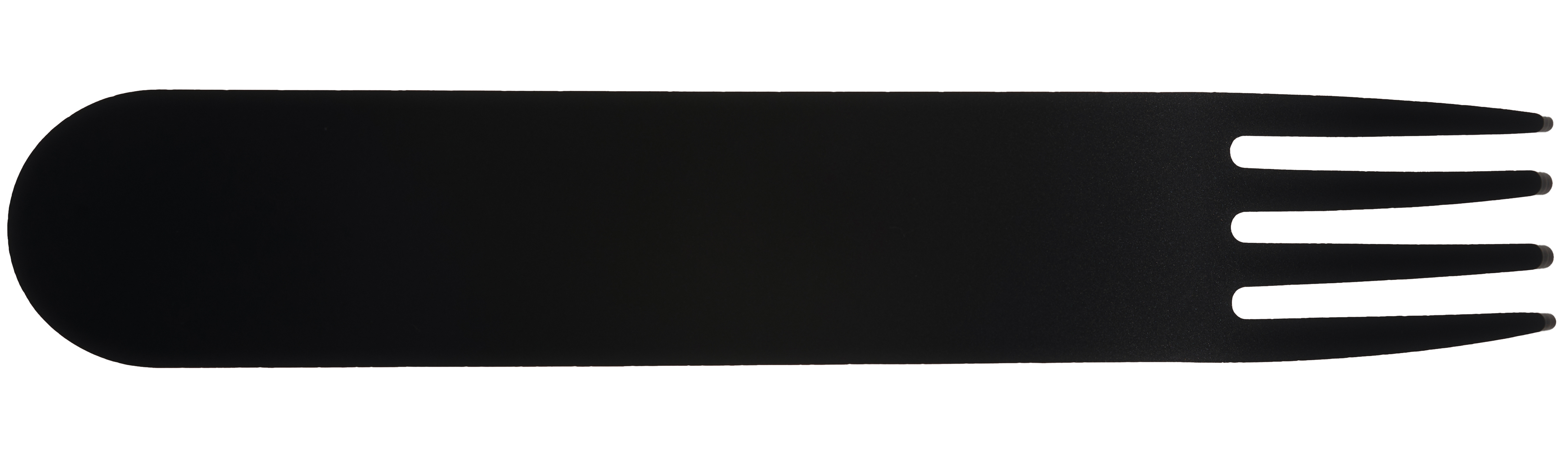 Acrylic fork black no sleeve