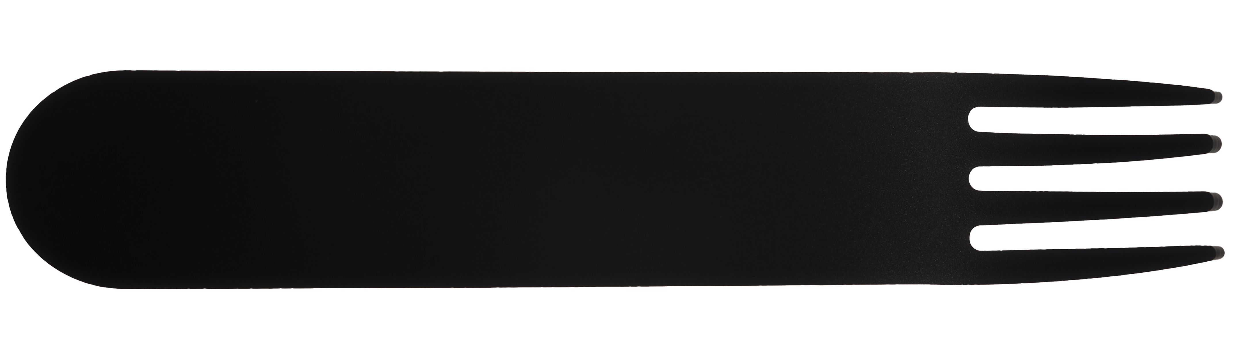 Acrylic fork black no sleeve