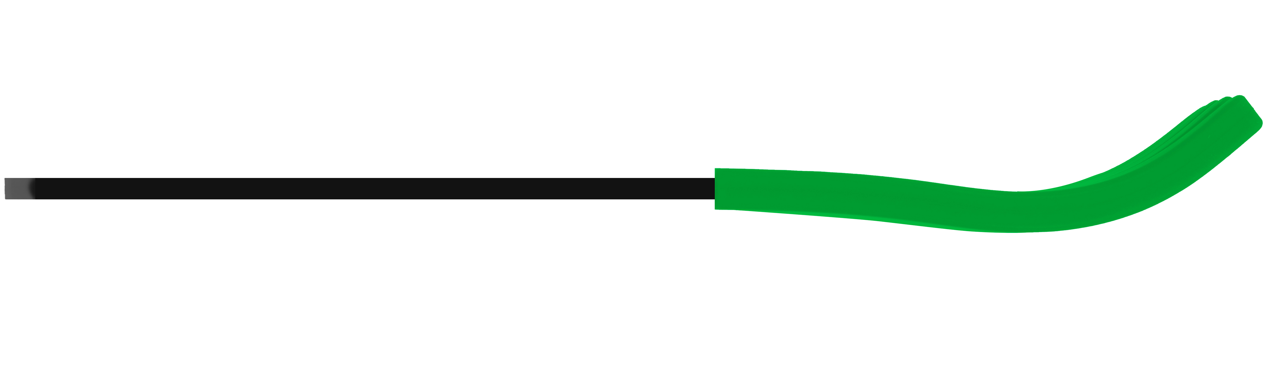 Acrylic fork black green side