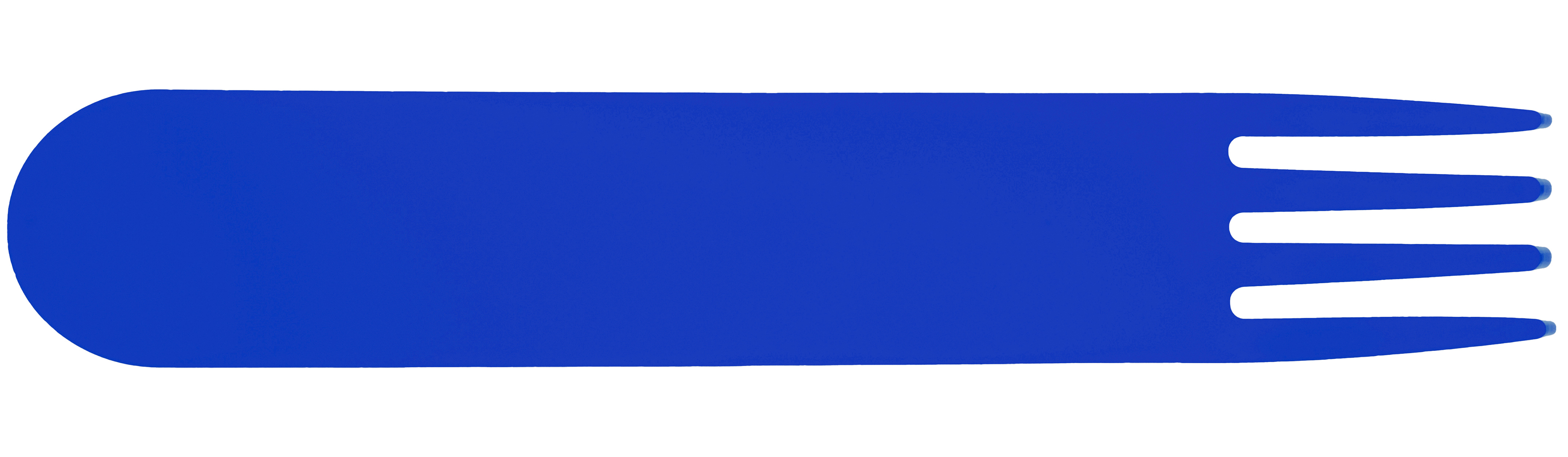 Acrylic fork blue no sleeve