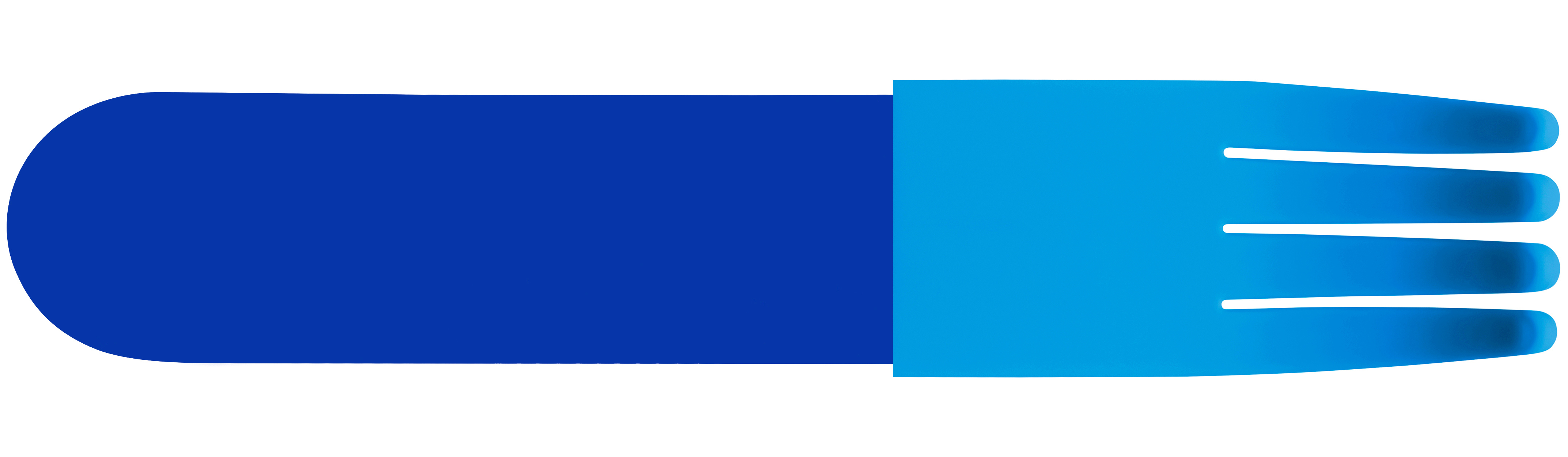 EDIT acrylic fork blue blue