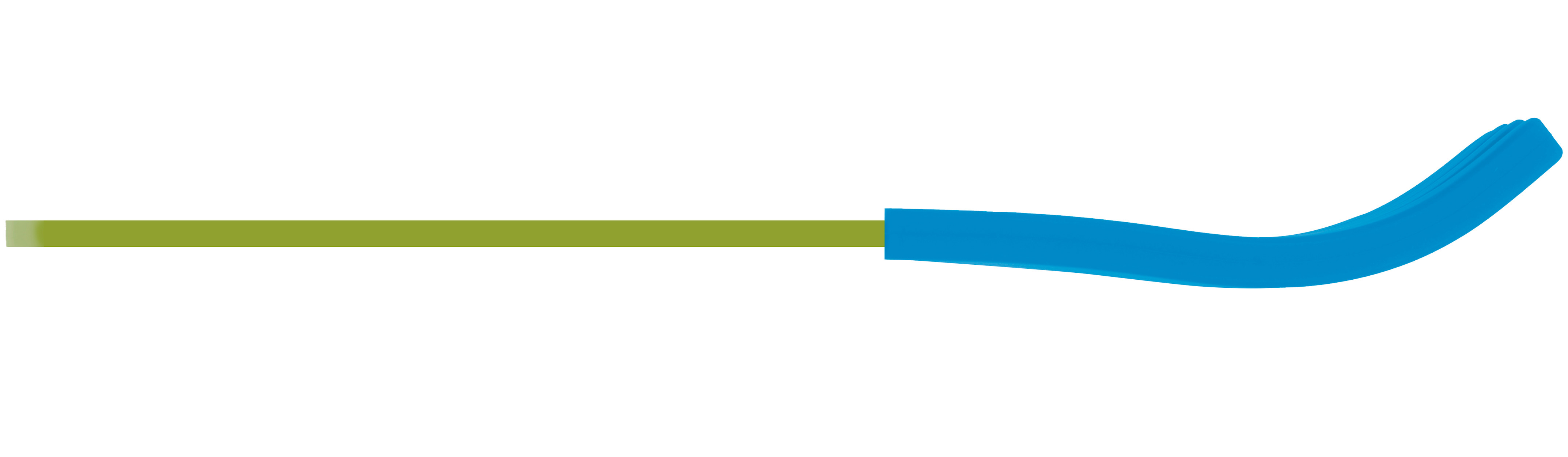 Acrylic fork green blue side