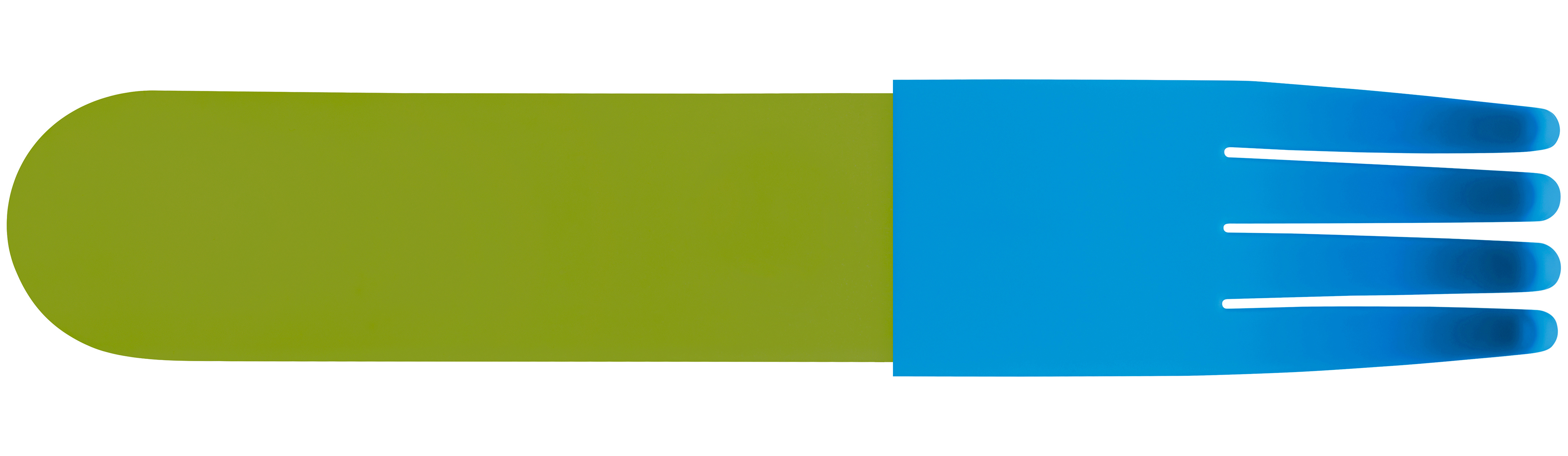 Acrylic fork green blue top