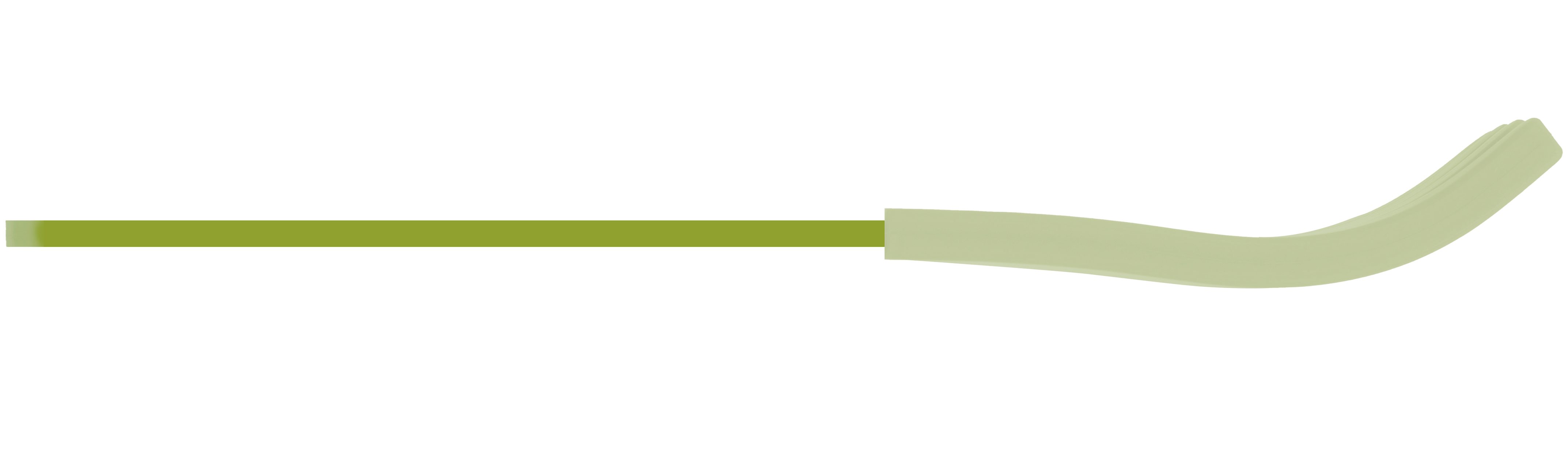 Acrylic fork green mint side