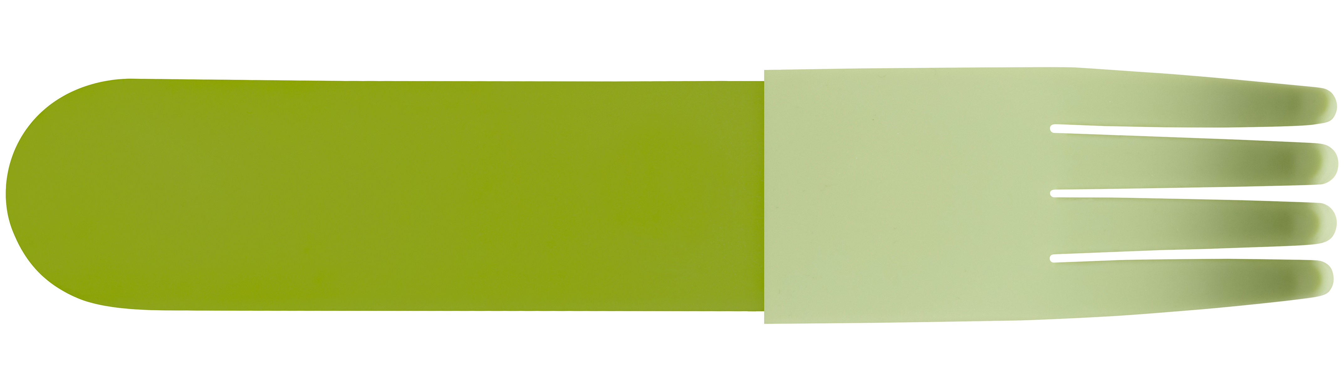 Acrylic fork green mint top