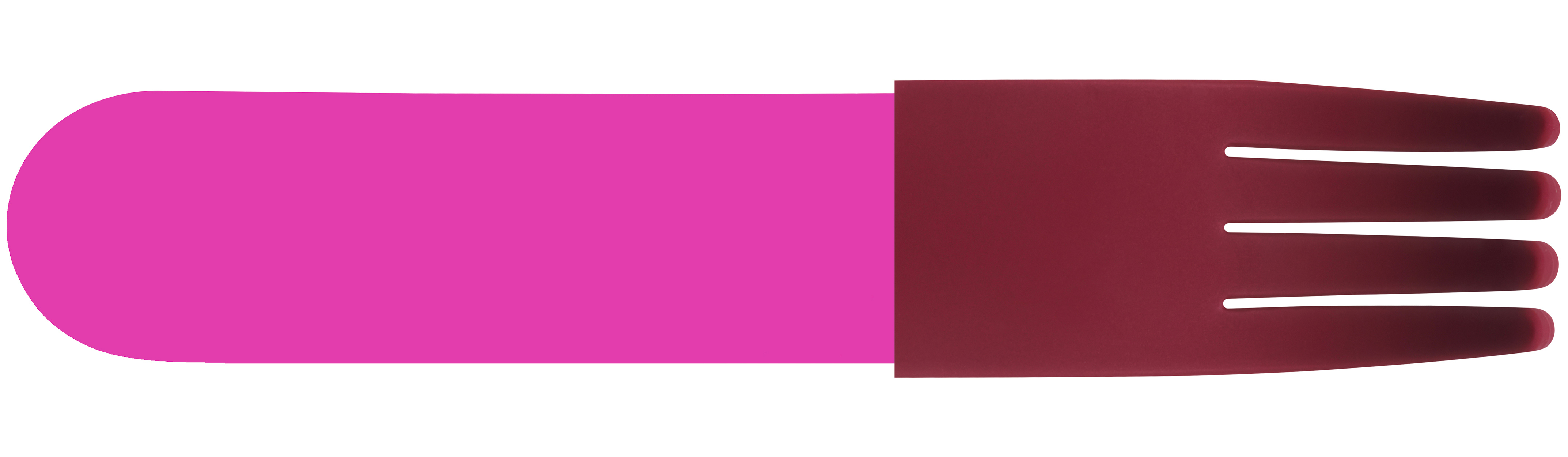 Acrylic fork magenta maroon top