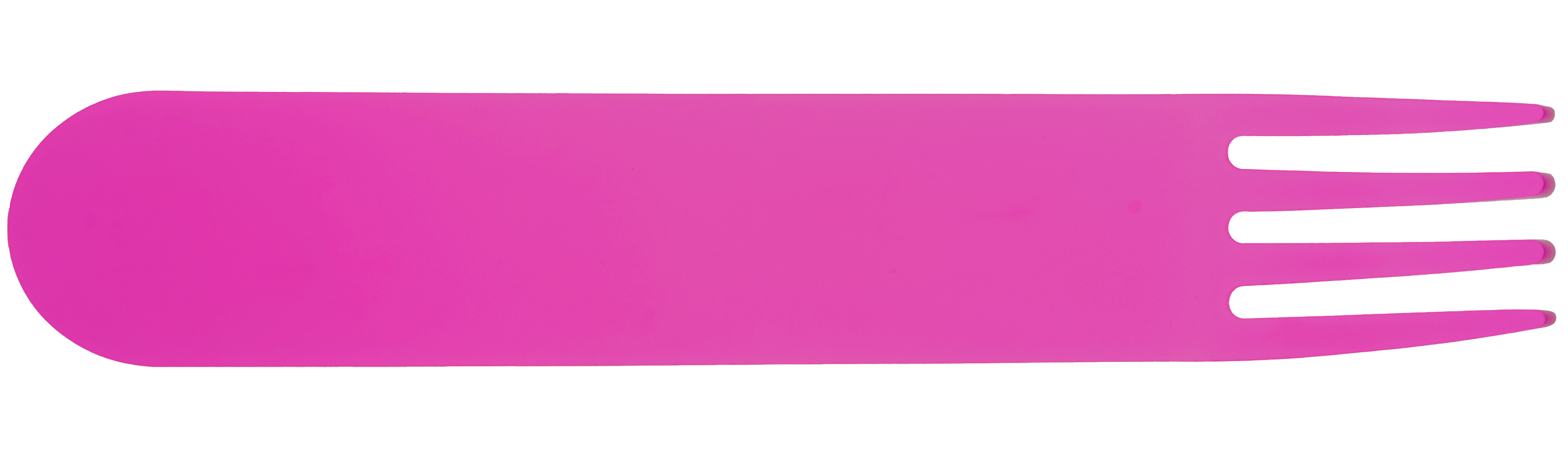 Acrylic fork magenta no sleeve