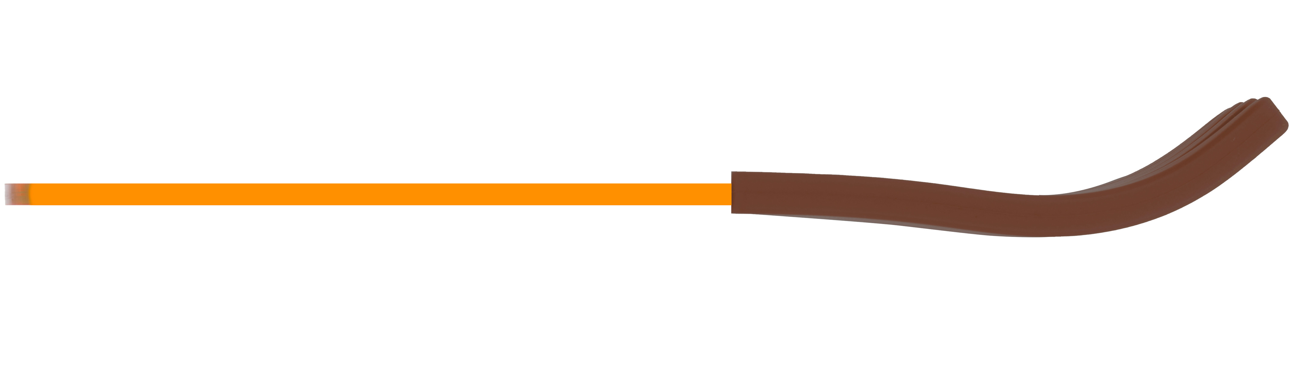 Acrylic fork orange brown side