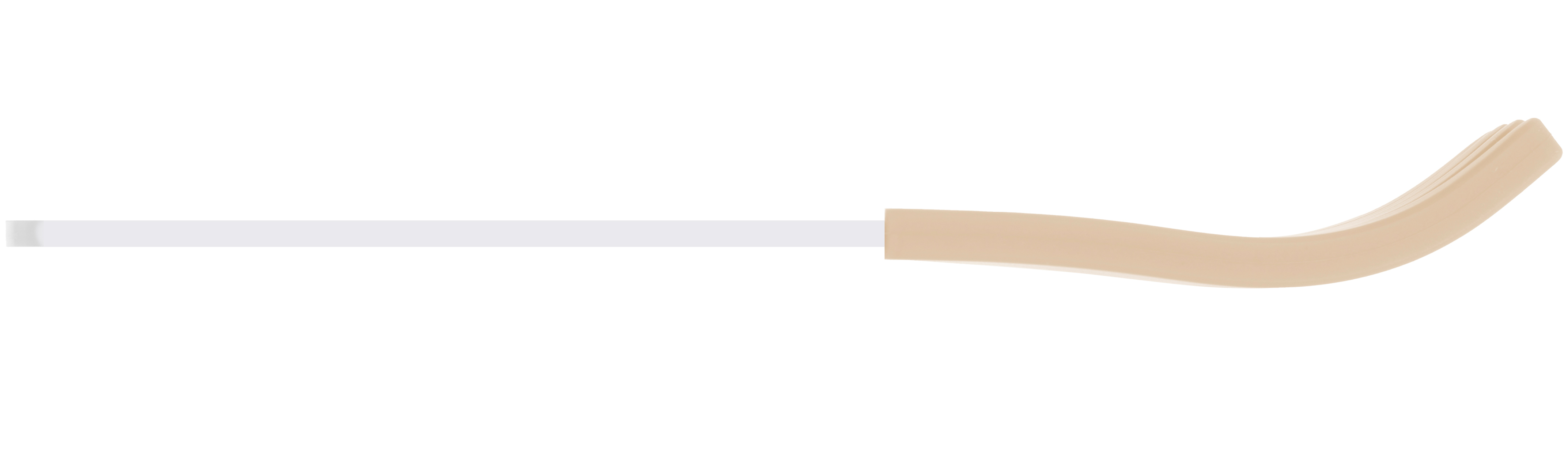 Acrylic fork transparent beige side