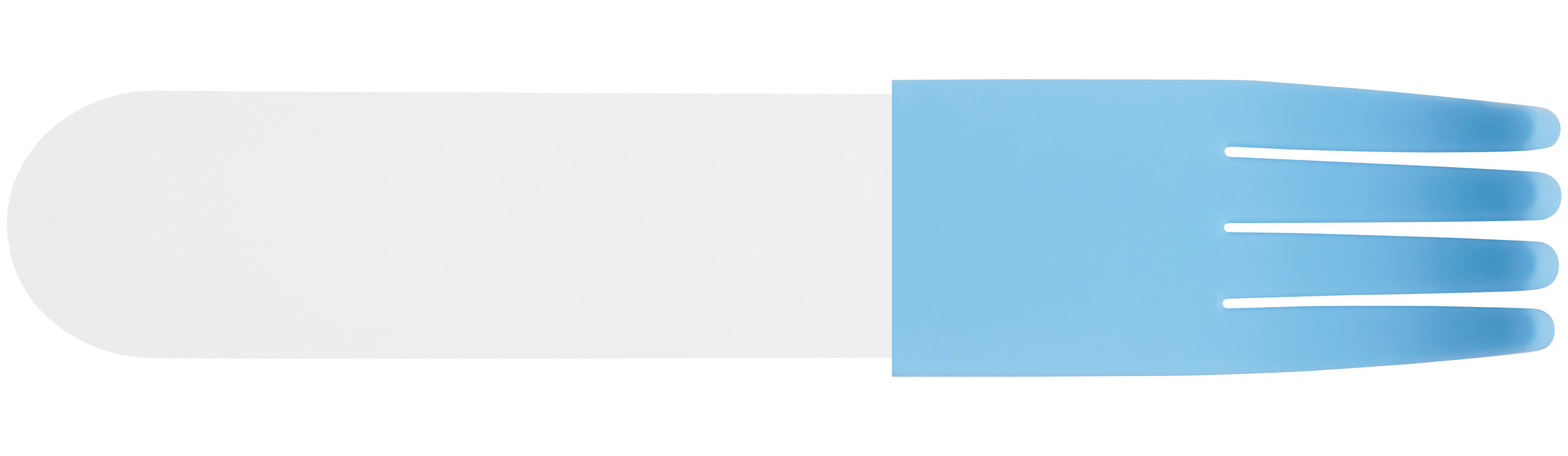 Acrylic fork transparent lightblue top